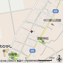 新潟県五泉市中川新2355-4周辺の地図