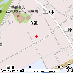 福島県福島市上名倉立道周辺の地図