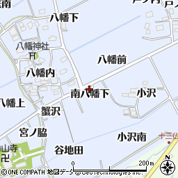 福島県福島市荒井南八幡下周辺の地図
