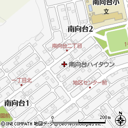 福島県福島市南向台周辺の地図