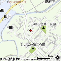 福島県福島市上鳥渡しのぶ台2周辺の地図