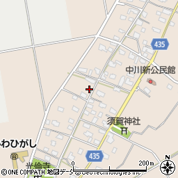 新潟県五泉市中川新2621周辺の地図