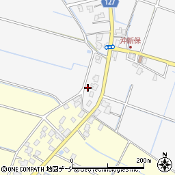 新潟県新潟市南区沖新保418周辺の地図