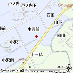 福島県福島市荒井（小沢前）周辺の地図