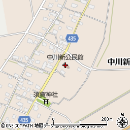 中川新公民館周辺の地図