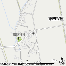 新潟県五泉市東四ツ屋611周辺の地図