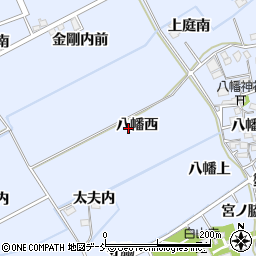 福島県福島市荒井八幡西周辺の地図
