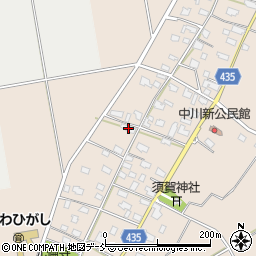 新潟県五泉市中川新2621-1周辺の地図