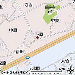 福島県福島市上名倉下原周辺の地図
