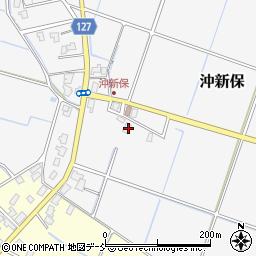 新潟県新潟市南区沖新保411周辺の地図