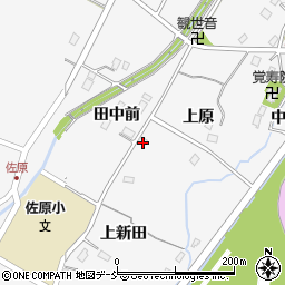 福島県福島市佐原周辺の地図