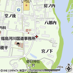 福島県福島市黒岩八郎内10周辺の地図