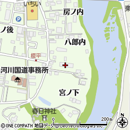 福島県福島市黒岩八郎内7周辺の地図