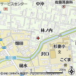 福島県福島市黒岩林ノ内19-9周辺の地図