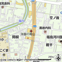 吉野家 ４号線福島黒岩店周辺の地図
