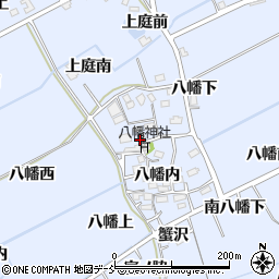 福島県福島市荒井八幡内周辺の地図