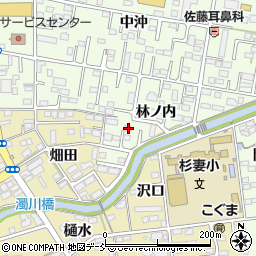 福島県福島市黒岩林ノ内19周辺の地図