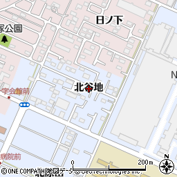 福島県福島市永井川（北谷地）周辺の地図