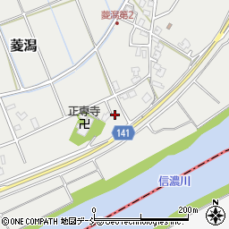 新潟県新潟市南区菱潟571周辺の地図