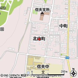 福島県福島市大森（北内町）周辺の地図