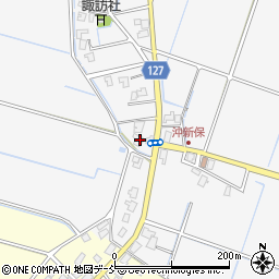 新潟県新潟市南区沖新保301周辺の地図