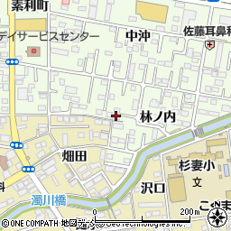 福島県福島市黒岩林ノ内14-7周辺の地図