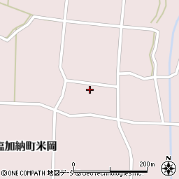福島県喜多方市熱塩加納町米岡横堀周辺の地図