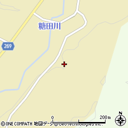 福島県伊達市月舘町糠田（下釜）周辺の地図