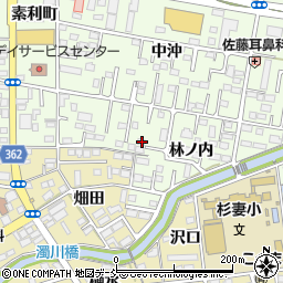 福島県福島市黒岩林ノ内14-6周辺の地図