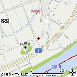 新潟県新潟市南区菱潟183-1周辺の地図