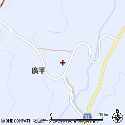 福島県伊達市霊山町上小国廣平周辺の地図