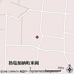 福島県喜多方市熱塩加納町米岡（五輪前）周辺の地図