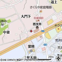 福島県福島市上名倉大門下4周辺の地図