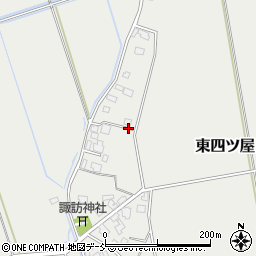 新潟県五泉市東四ツ屋周辺の地図