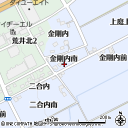 福島県福島市荒井金剛内南周辺の地図