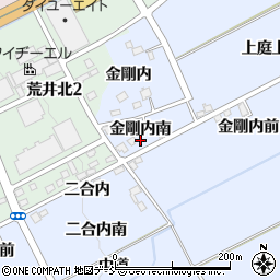 福島県福島市荒井（金剛内南）周辺の地図