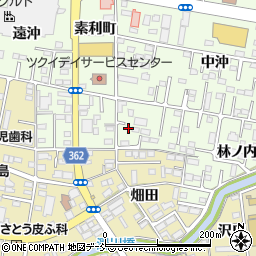 福島県福島市黒岩林ノ内2周辺の地図