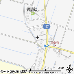 新潟県新潟市南区沖新保82-2周辺の地図