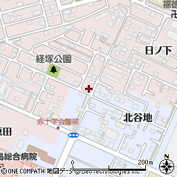 福島県福島市大森経塚6-7周辺の地図