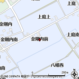 福島県福島市荒井金剛内前周辺の地図