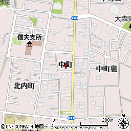 福島県福島市大森中町周辺の地図