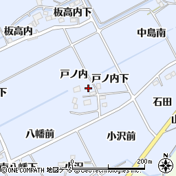 福島県福島市荒井戸ノ内周辺の地図