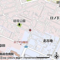 福島県福島市大森経塚6-10周辺の地図
