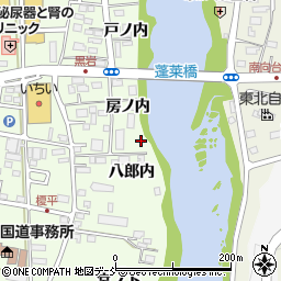 福島県福島市黒岩八郎内28周辺の地図