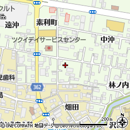 福島県福島市黒岩林ノ内1-1周辺の地図