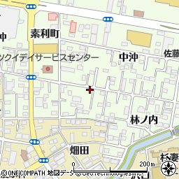 福島県福島市黒岩林ノ内7-1周辺の地図