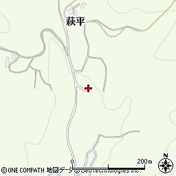 福島県福島市渡利萩山周辺の地図