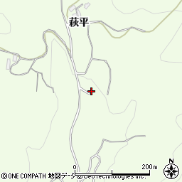 福島県福島市渡利（萩山）周辺の地図