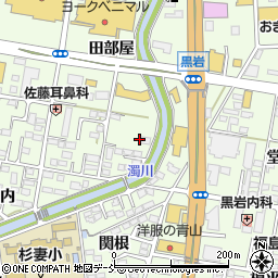 福島県福島市黒岩田部屋32周辺の地図