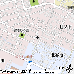 福島県福島市大森経塚6-8周辺の地図